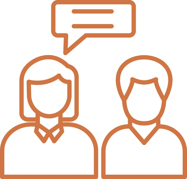 Vectorontwerp Couple Counseling Icon Style