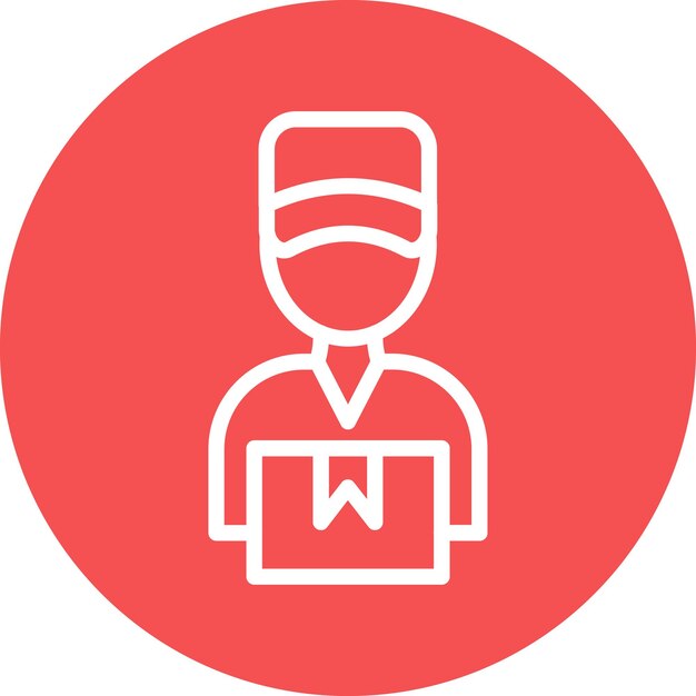 Vectorontwerp Courier Delivery Icon Style