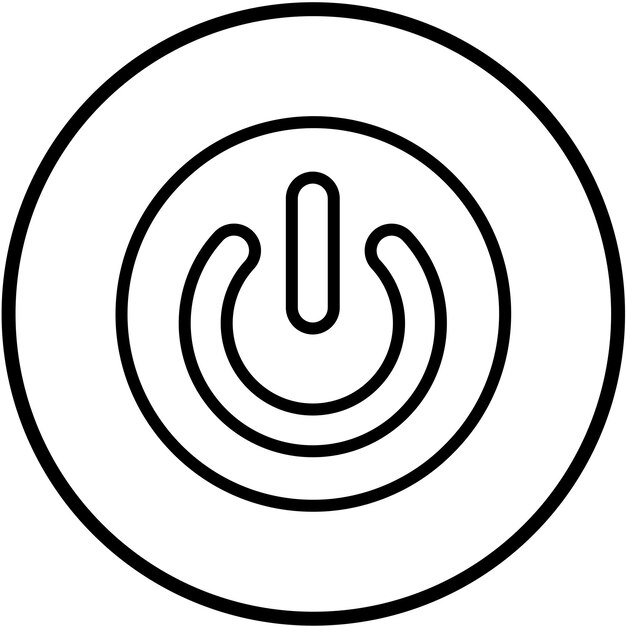Vectorontwerp CPU Power Icon Style