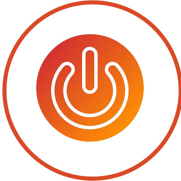 Vectorontwerp CPU Power Icon Style
