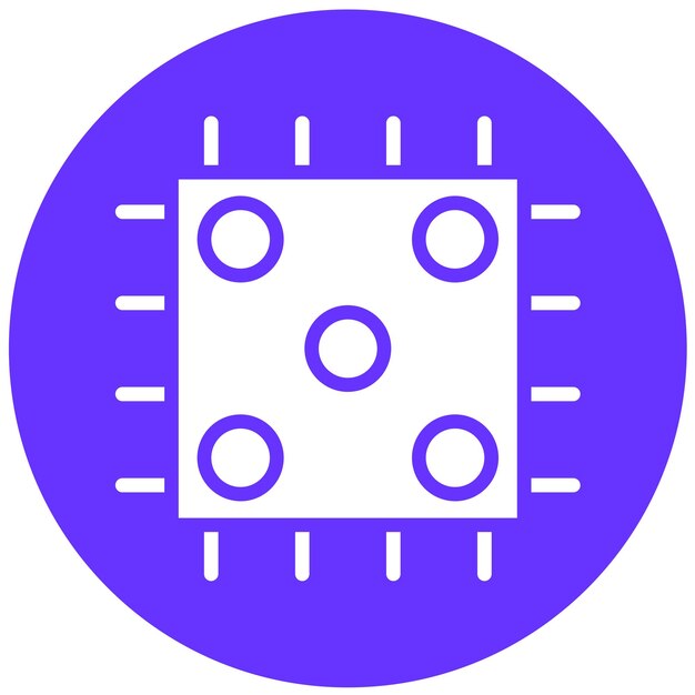 Vectorontwerp CPU Socket Icon Style