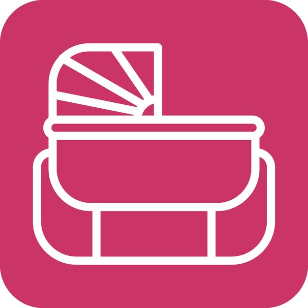 Vectorontwerp Cradle Icon Style