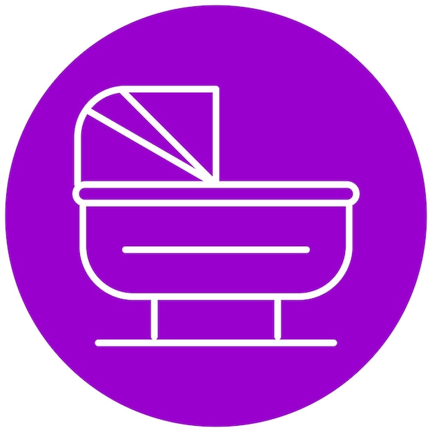 Vectorontwerp Cradle Icon Style