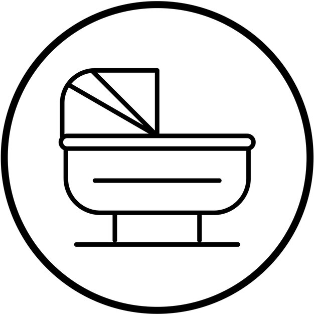 Vectorontwerp Cradle Icon Style
