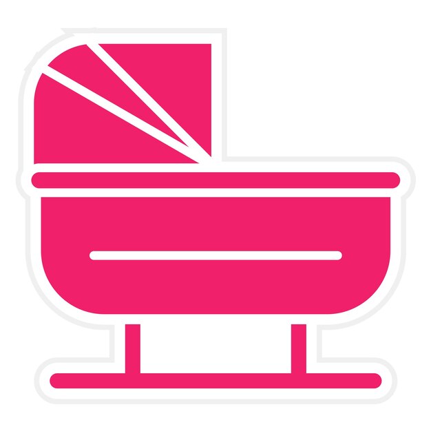 Vectorontwerp Cradle Icon Style