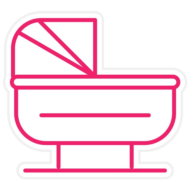 Vectorontwerp Cradle Icon Style