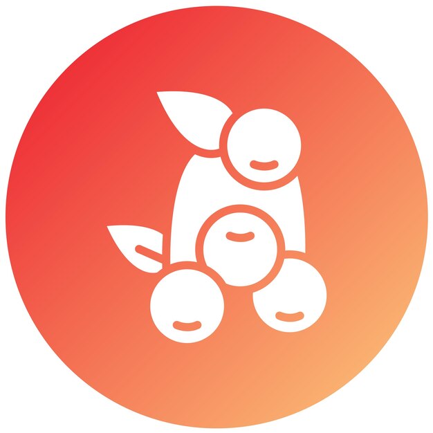 Vectorontwerp Cranberries Icon Style