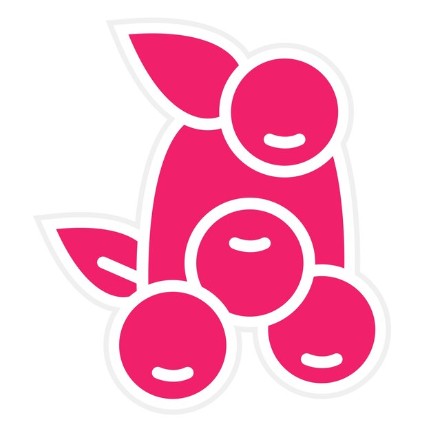 Vectorontwerp Cranberries Icon Style
