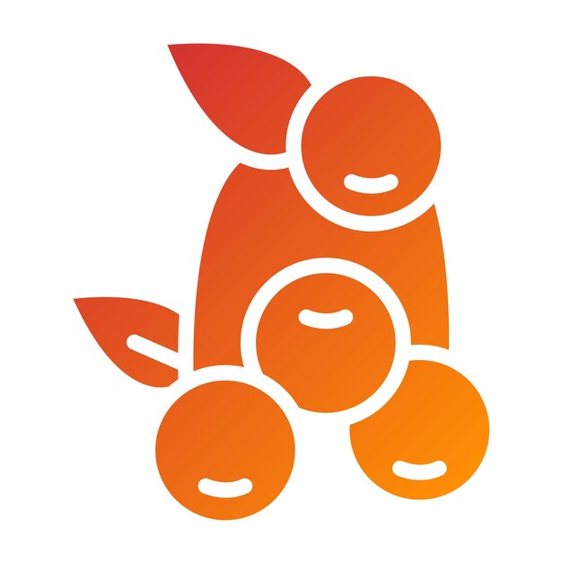 Vectorontwerp Cranberries Icon Style
