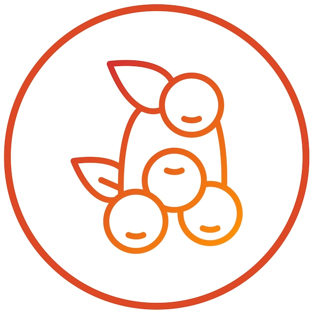 Vectorontwerp Cranberries Icon Style