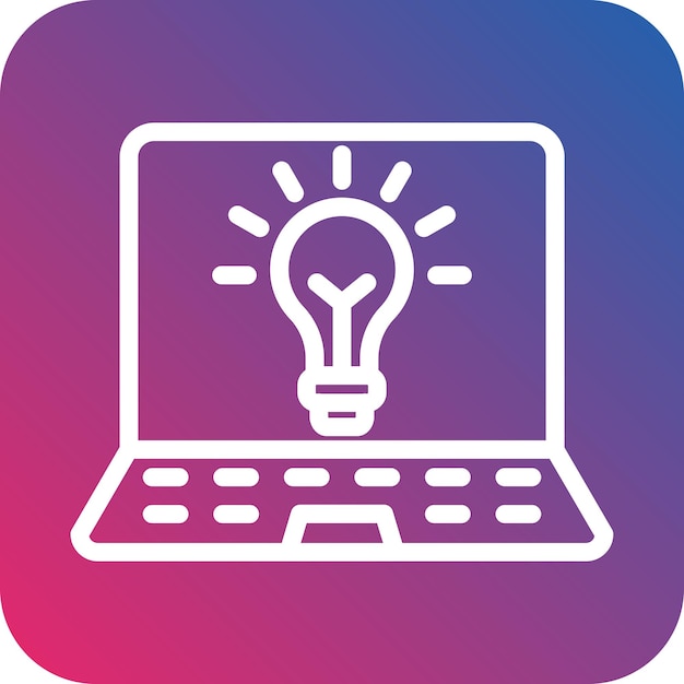 Vectorontwerp Creatieve idee Icon stijl