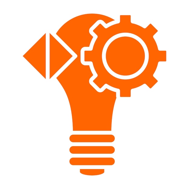 Vectorontwerp Creatieve idee Icon stijl
