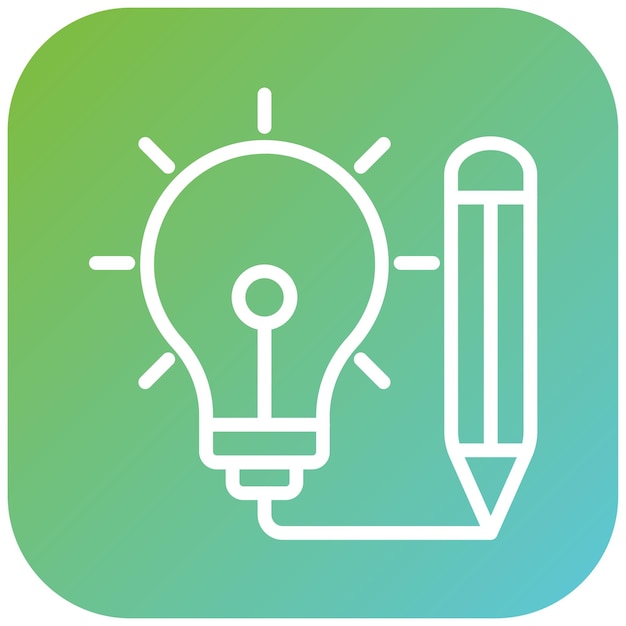 Vectorontwerp Creativiteit Icon Stijl