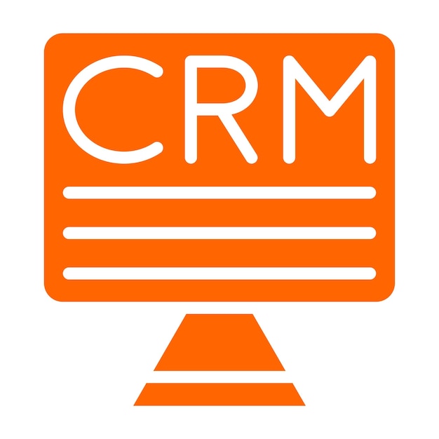 Vectorontwerp CRM Icon Style