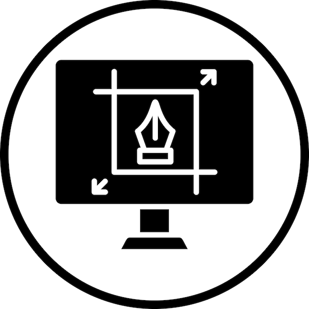 Vectorontwerp Crop Icon Style