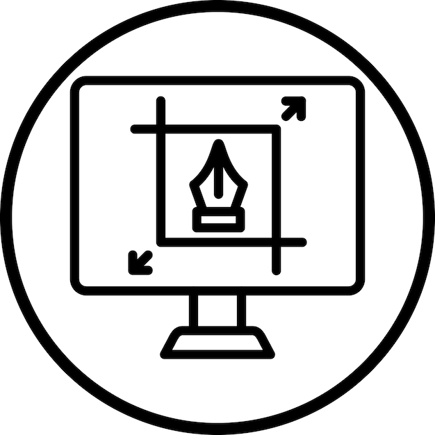 Vectorontwerp Crop Icon Style