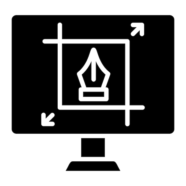 Vectorontwerp Crop Icon Style