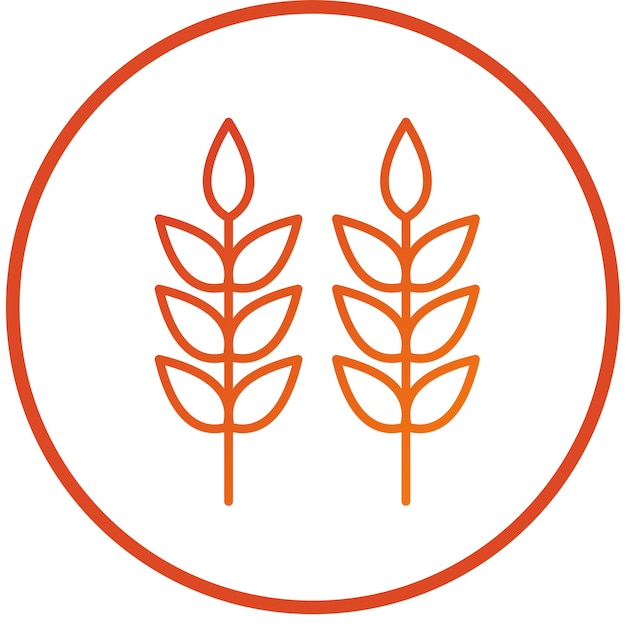 Vectorontwerp Crops Icon Style