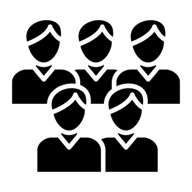 Vectorontwerp Crowd Icon Style