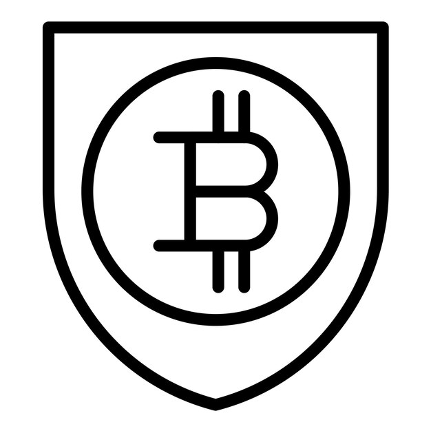 Vectorontwerp CryptoGuardian Icon Style