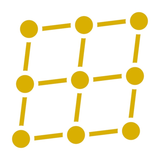 Vectorontwerp Crystal Grid Icon Style
