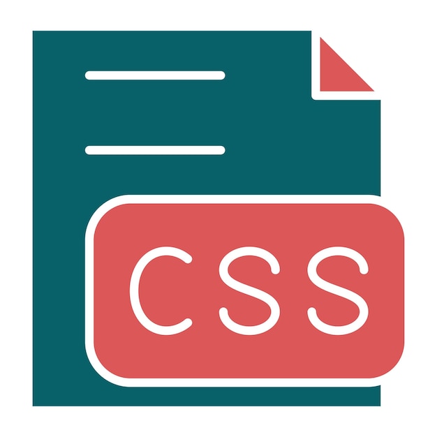 Vectorontwerp CSS-bestand Icon Style