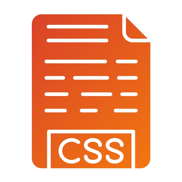 Vectorontwerp CSS-bestand Icon Style