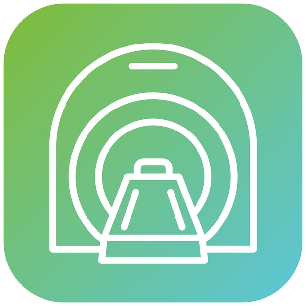 Vector vectorontwerp ct-scanner icon style