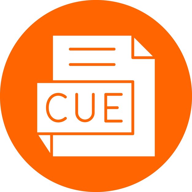 Vectorontwerp CUE Icon Style