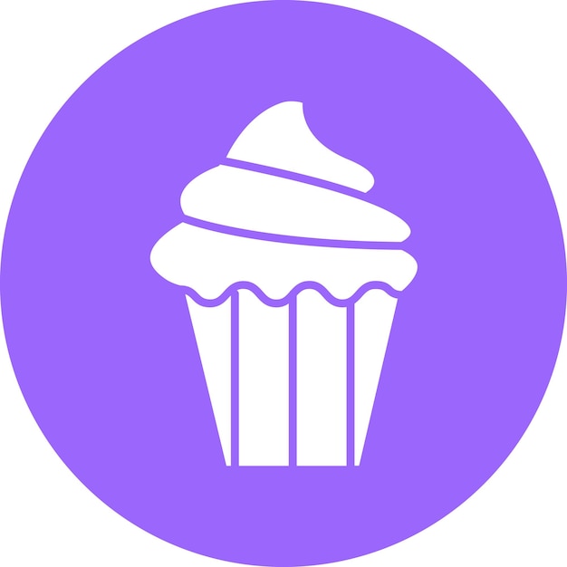 Vectorontwerp Cupcakes Icon Style