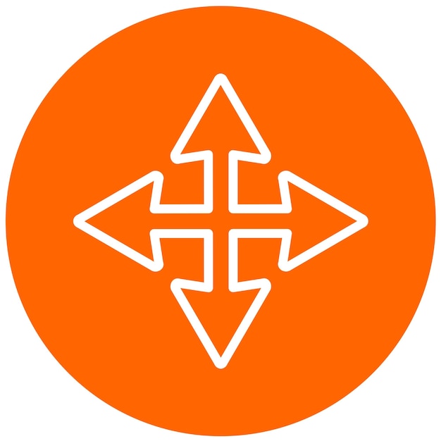 Vectorontwerp Cursor Move Icon Style