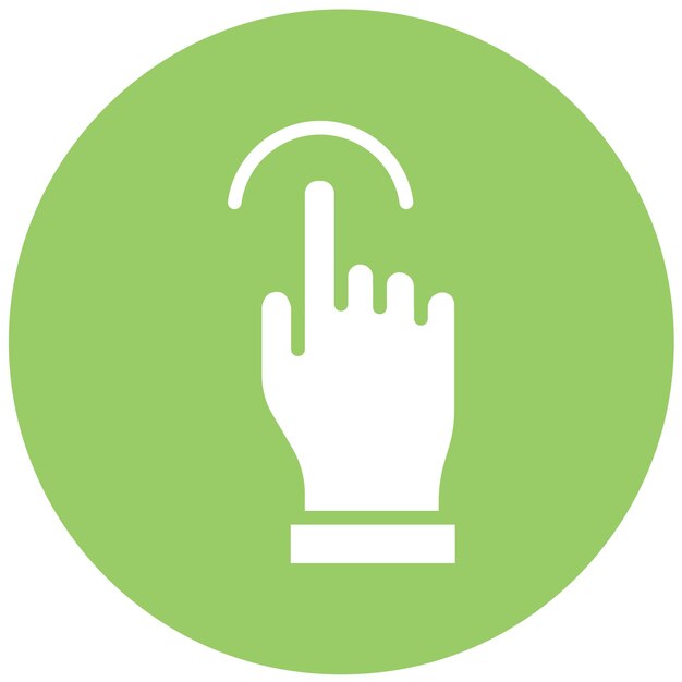 Vectorontwerp Cursor Tapping Icon Style