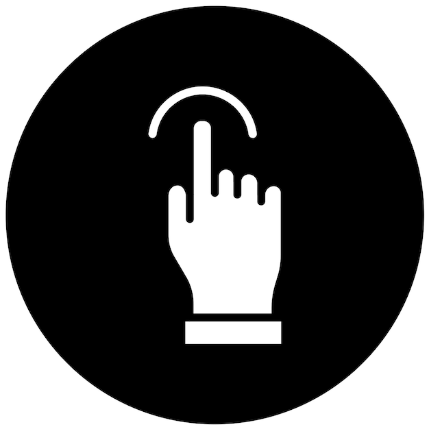 Vectorontwerp Cursor Tapping Icon Style