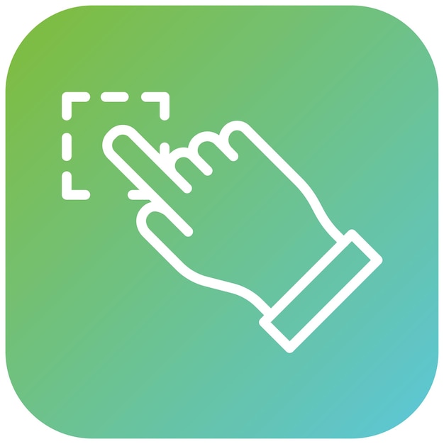 Vectorontwerp Cursor Tik op Icon Stijl