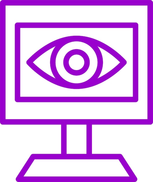 Vectorontwerp Cyber Event Monitoring Icon Style