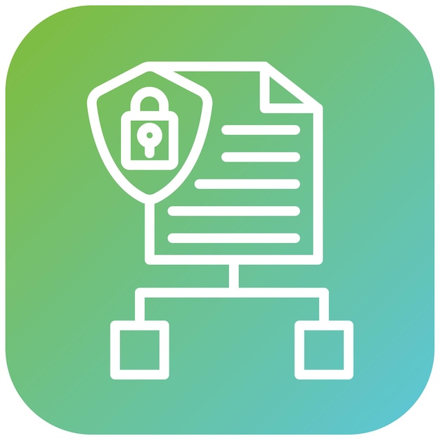 Vectorontwerp Cyber Planning Icon Style