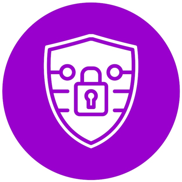 Vectorontwerp Cyber Shield Icon Style