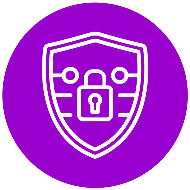 Vectorontwerp Cyber Shield Icon Style