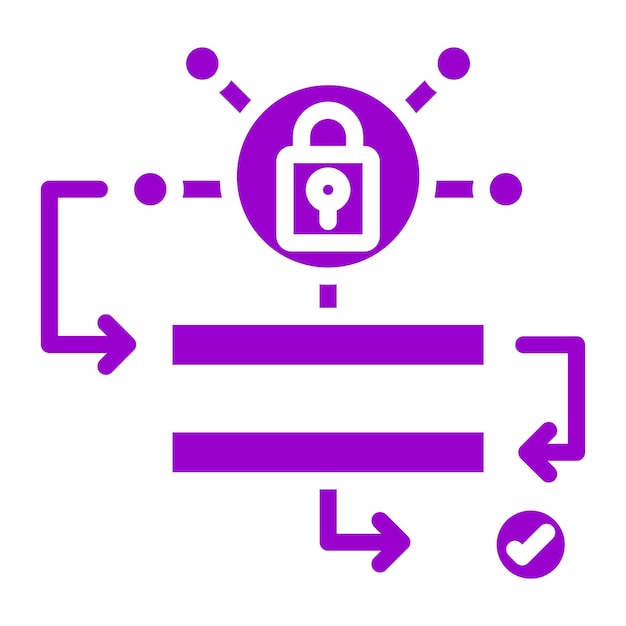 Vectorontwerp Cyberprocedures Icon Style