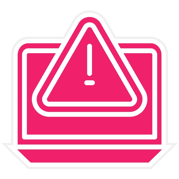 Vectorontwerp Cyberrisk Icon Style