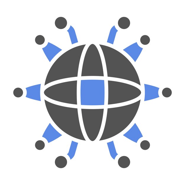Vectorontwerp Cyberspace Icon Style
