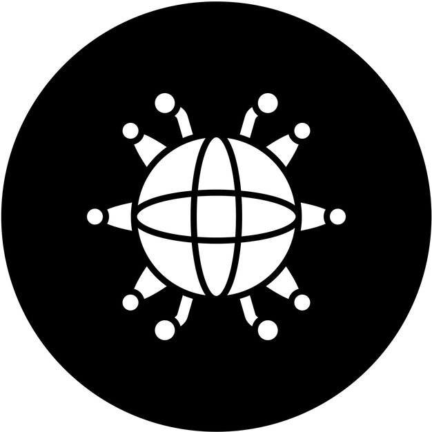 Vectorontwerp Cyberspace Icon Style