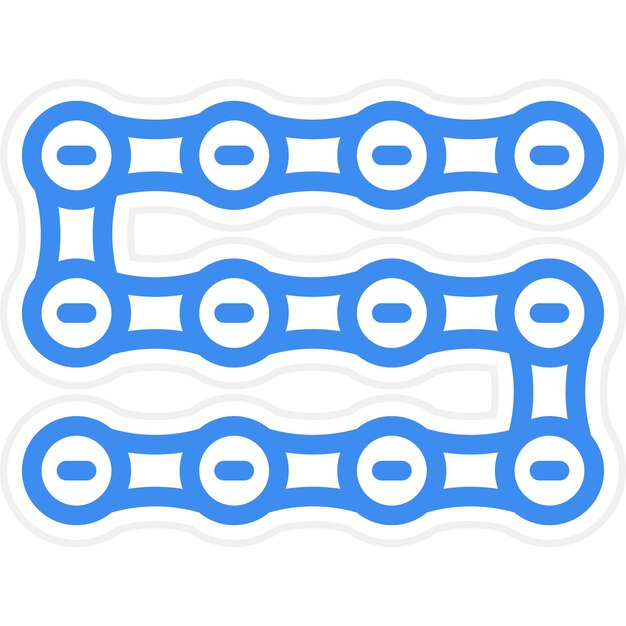 Vectorontwerp Cycle Chain Icon Style