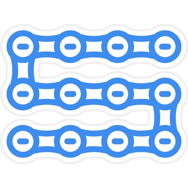 Vector vectorontwerp cycle chain icon style