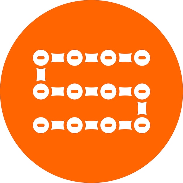 Vectorontwerp Cycle Chain Icon Style