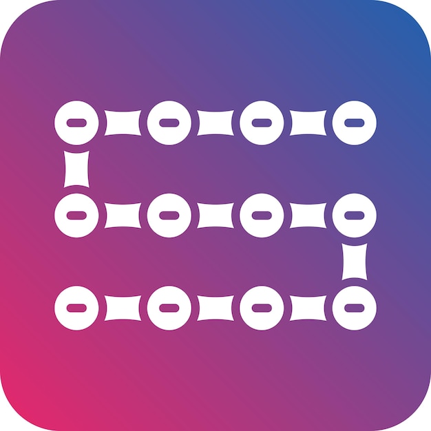 Vectorontwerp Cycle Chain Icon Style