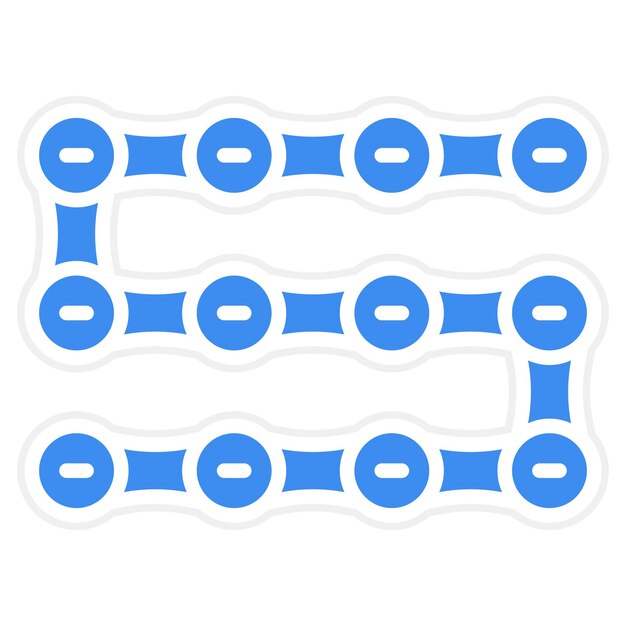 Vectorontwerp Cycle Chain Icon Style