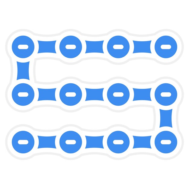 Vector vectorontwerp cycle chain icon style