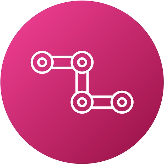 Vectorontwerp Cycle Chain Icon Style