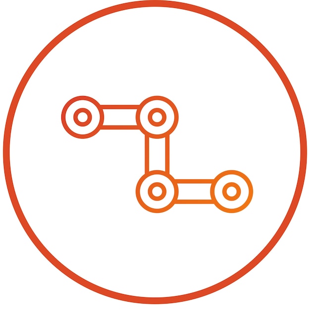 Vectorontwerp Cycle Chain Icon Style
